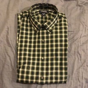 Land’s End Men’s Tailored Fit 15 1/2-33 Plaid